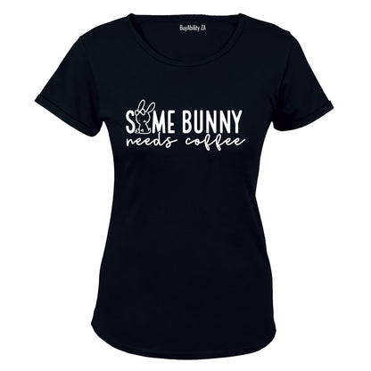 Some Bunny Needs Coffee - Easter - Ladies - T-Shirt