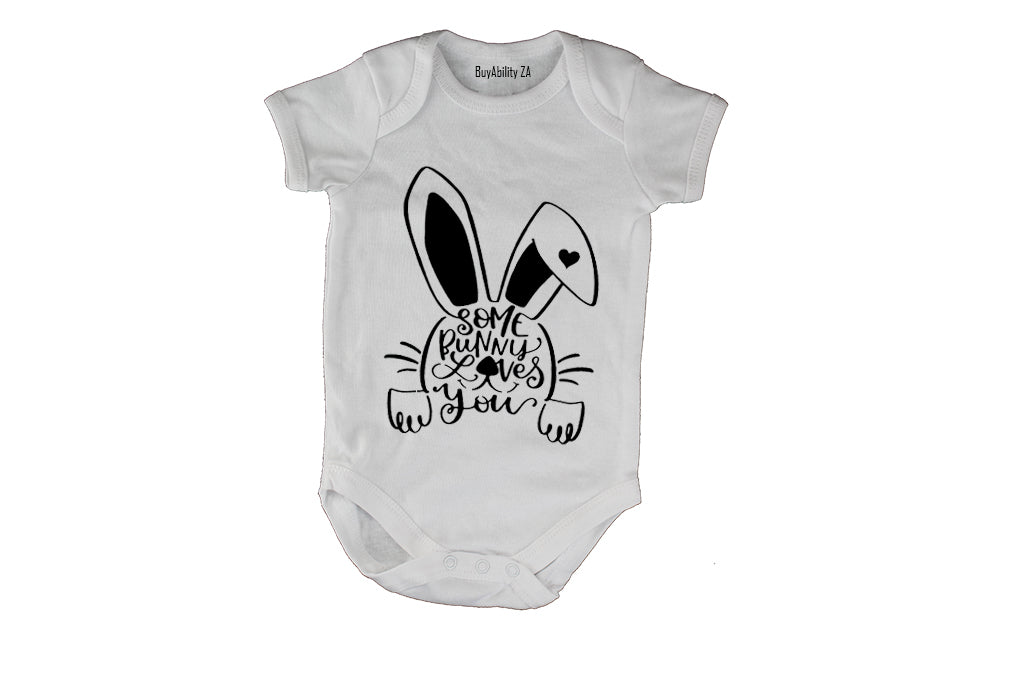 Some Bunny - Peeking Easter - Baby Grow