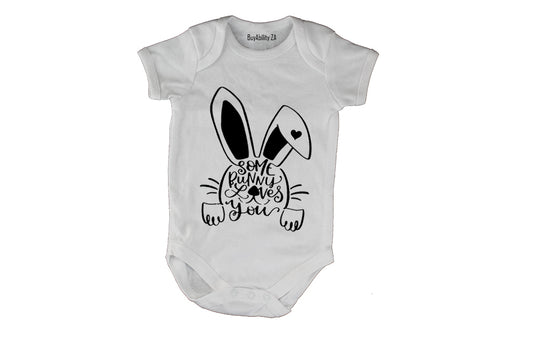 Some Bunny - Peeking Easter - Baby Grow