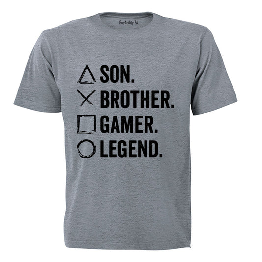 Son. Brother. Gamer - Adults - T-Shirt