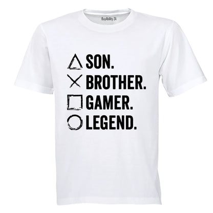 Son. Brother. Gamer - Adults - T-Shirt