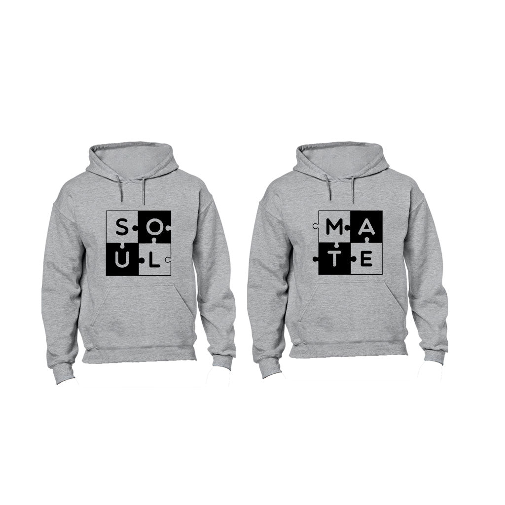 Soul Mate - Puzzle - Couples Hoodies (1 Set)