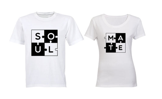 Soul Mate - Puzzle - Couples Tees