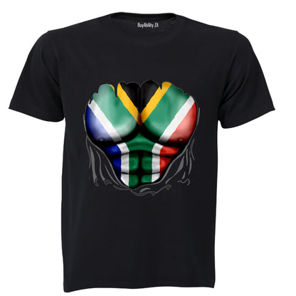 South Africa - Ripped Shirt Effect - Kids T-Shirt