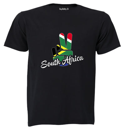 South Africa - Peace Sign - Adults - T-Shirt
