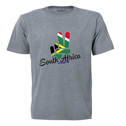 South Africa - Peace Sign - Adults - T-Shirt