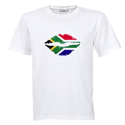 South Africa - Lips - Adults - T-Shirt - BuyAbility