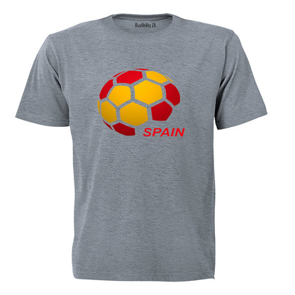 Spain - Soccer Ball - Adults - T-Shirt