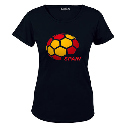 Spain - Soccer Ball - Ladies - T-Shirt