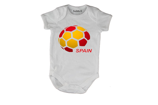 Spain - Soccer Ball - Baby Grow