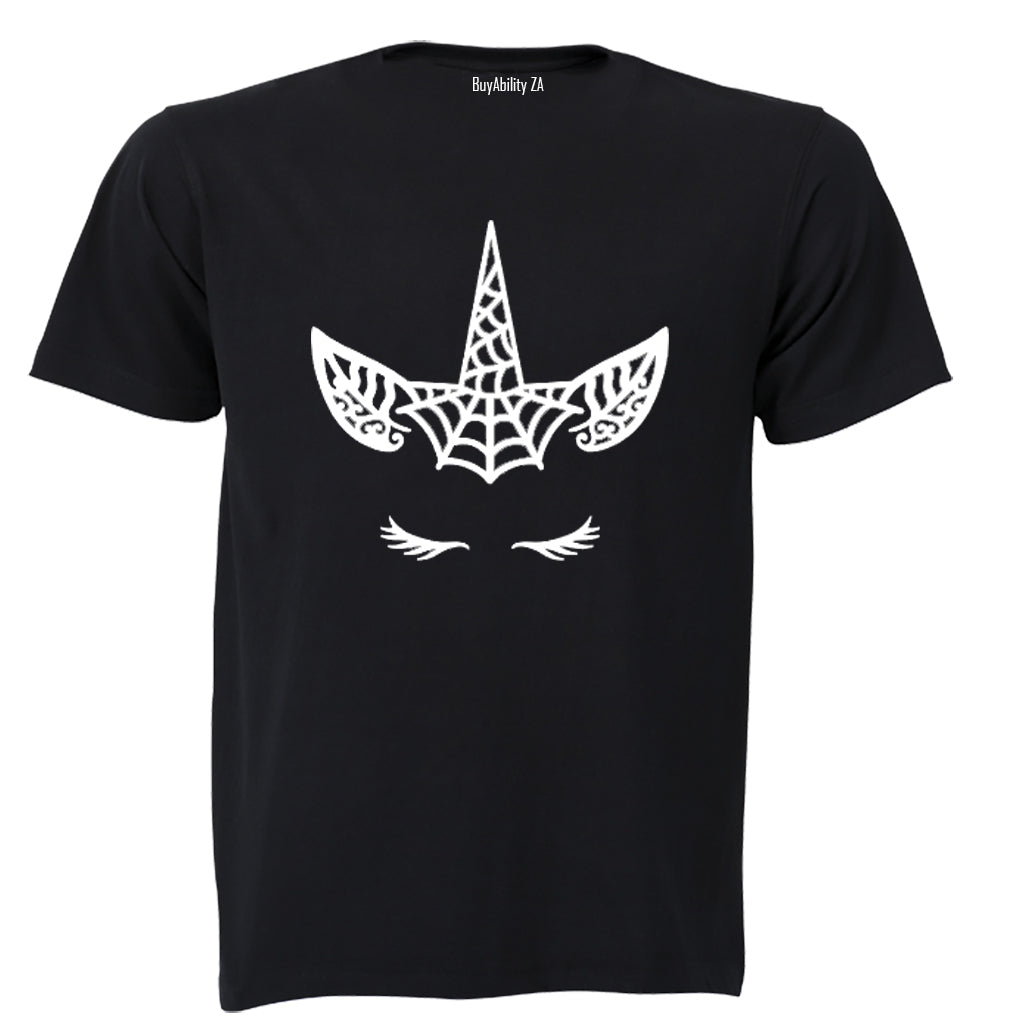 Spiderweb Unicorn - Halloween - Kids T-Shirt