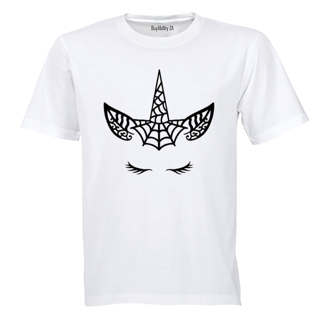 Spiderweb Unicorn - Halloween - Kids T-Shirt