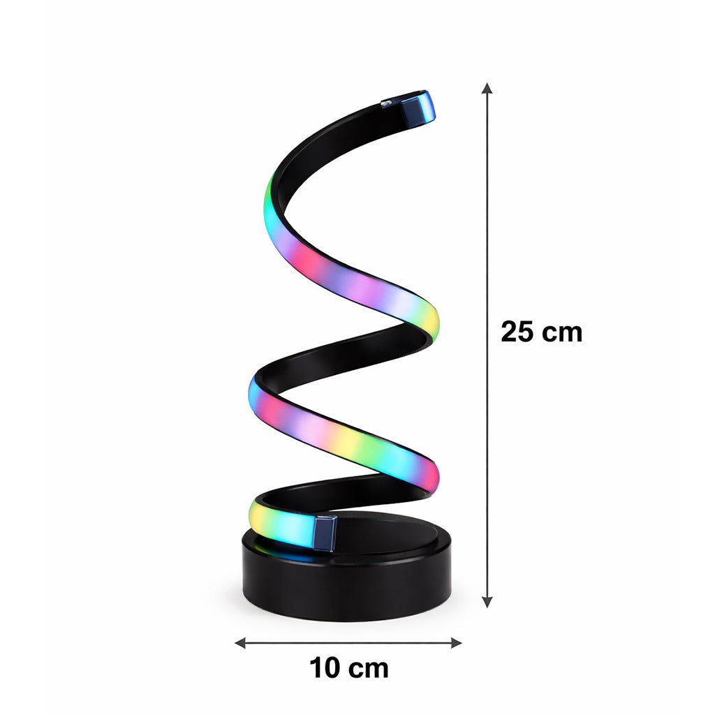 Multi-Coloured LED Spiral Lamp - BuyAbility