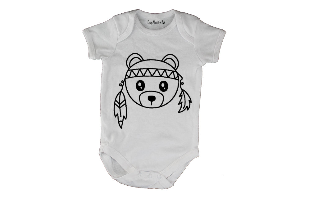 Teddy Bear Stencil - Baby Grow