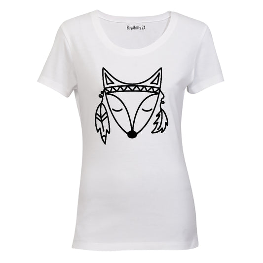 Fox Stencil - Ladies - T-Shirt
