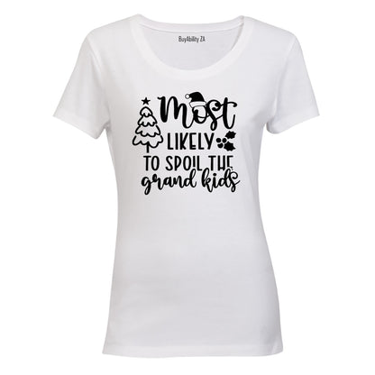 Spoil The Grand kids- Christmas - Ladies - T-Shirt - BuyAbility South Africa