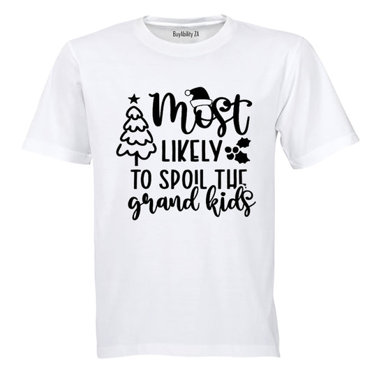 Spoil The Grand kids- Christmas - Adults - T-Shirt - BuyAbility South Africa