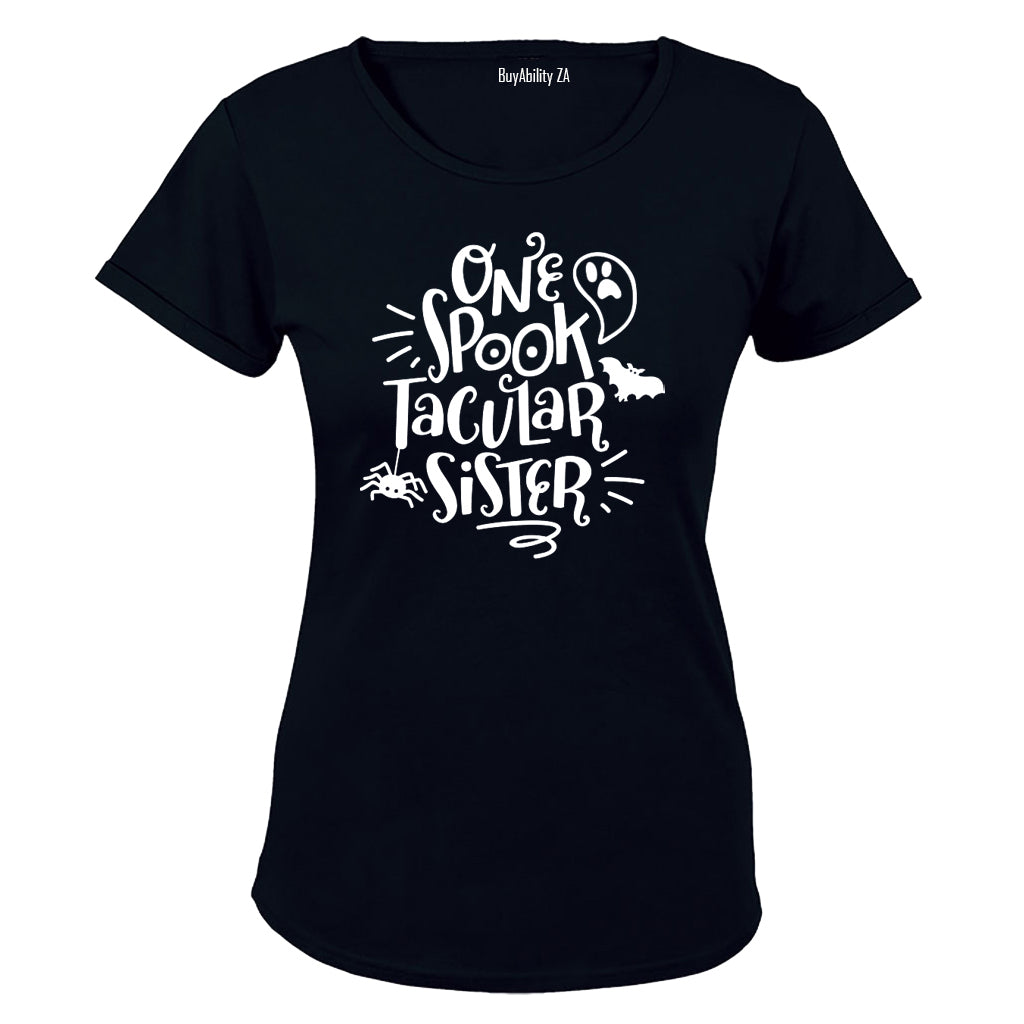 Spook-tacular Sister - Halloween - Ladies - T-Shirt