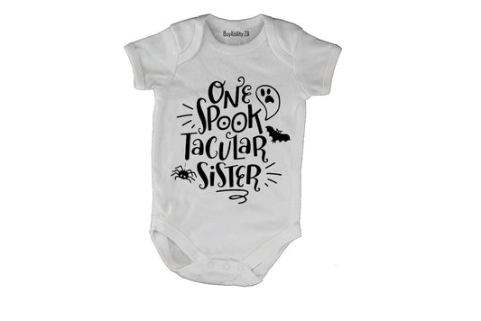 Spook-tacular Sister - Halloween - Baby Grow