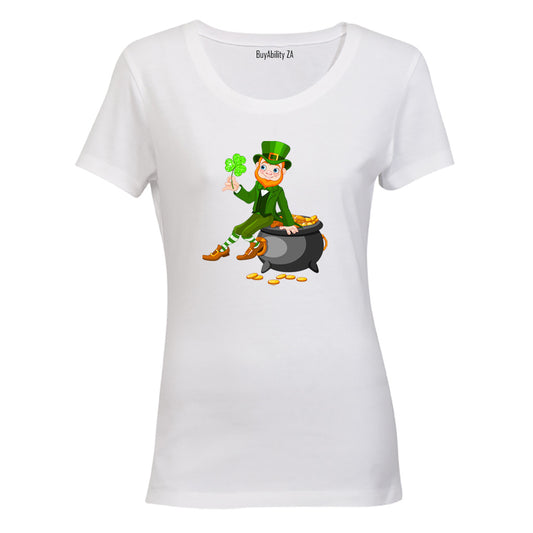 St. Patricks Leprechaun - Ladies - T-Shirt