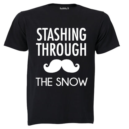 Stashing Through the Snow - Christmas - Adults - T-Shirt