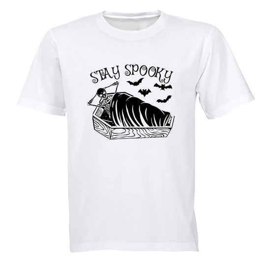 Stay Spooky - Halloween Coffin - Adults - T-Shirt - BuyAbility South Africa