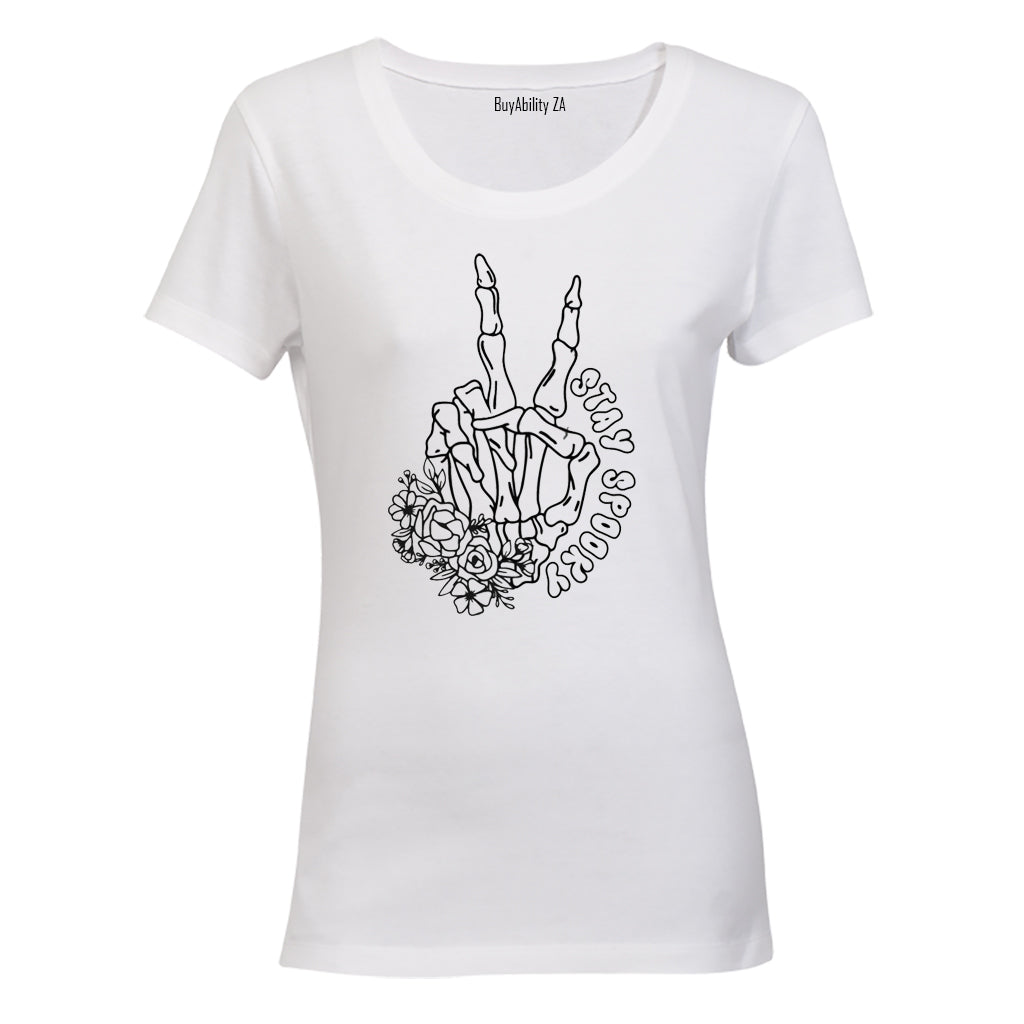 Stay Spooky - Floral Halloween - Ladies - T-Shirt