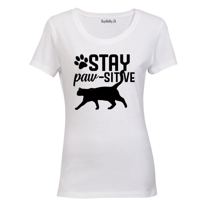 Stay Paw-sitive - Ladies - T-Shirt