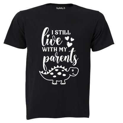 Still Live With My Parents - Dino - Kids T-Shirt - BuyAbility