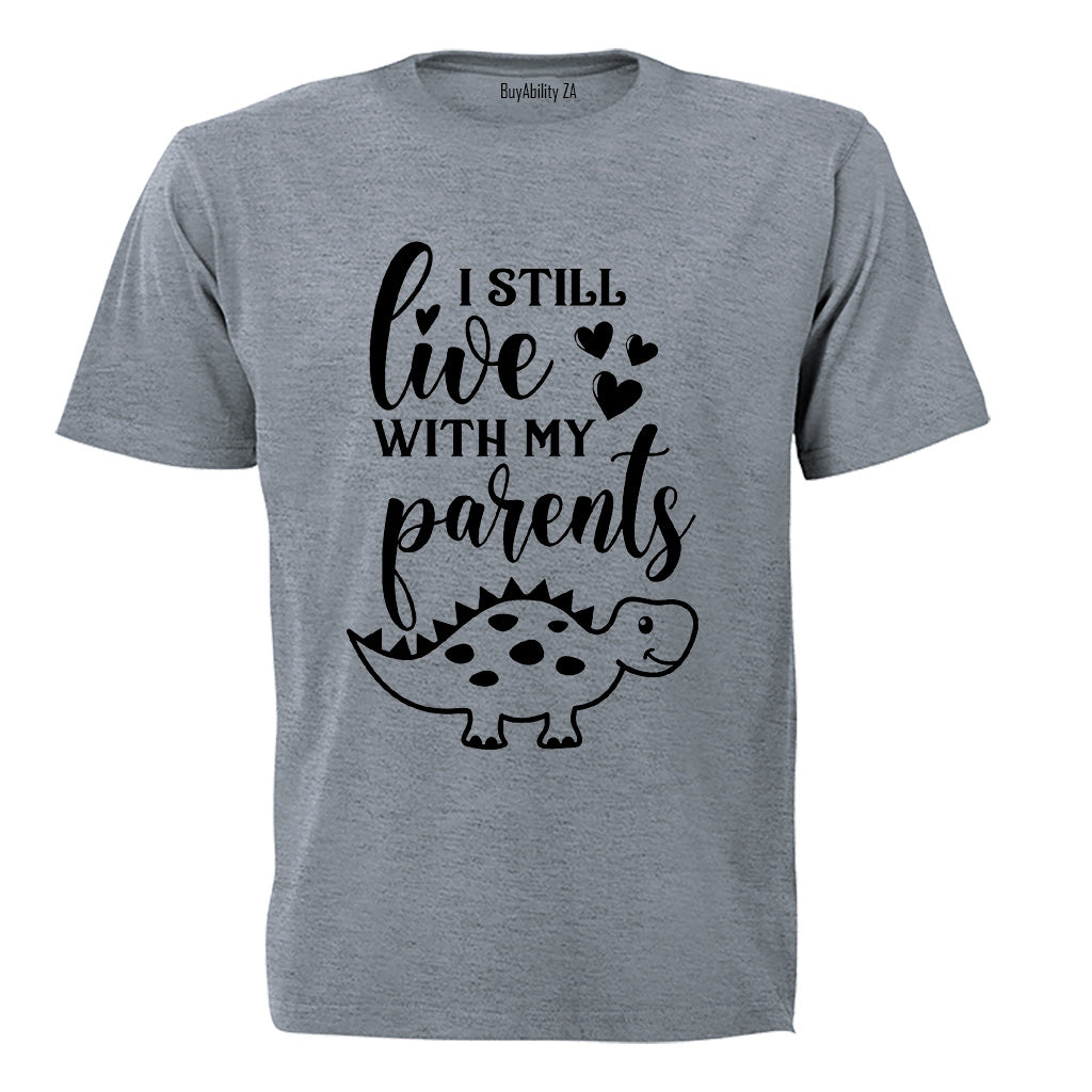 Still Live With My Parents - Dino - Kids T-Shirt - BuyAbility
