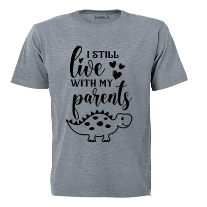 Still Live With My Parents - Dino - Kids T-Shirt - BuyAbility