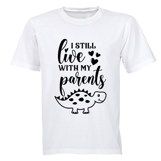 Still Live With My Parents - Dino - Kids T-Shirt - BuyAbility South Africa