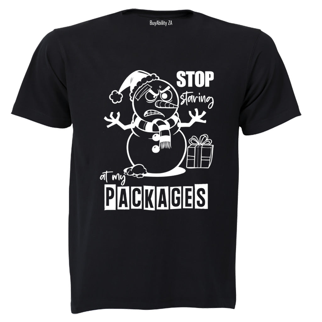 Stop Staring - Christmas - Adults - T-Shirt - BuyAbility South Africa