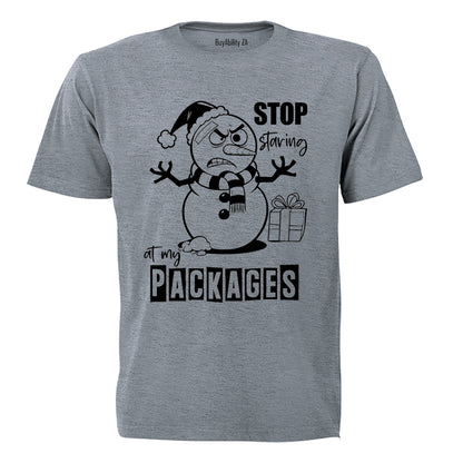 Stop Staring - Christmas - Adults - T-Shirt - BuyAbility South Africa