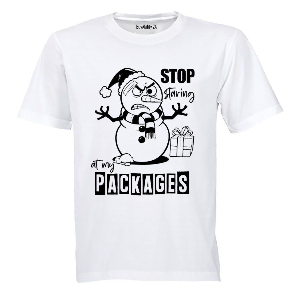 Stop Staring - Christmas - Adults - T-Shirt - BuyAbility South Africa