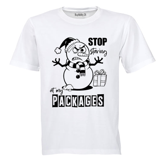 Stop Staring - Christmas - Adults - T-Shirt - BuyAbility South Africa