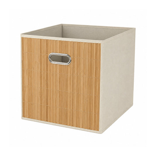 Bamboo Foldable Storage Box - 30 x 30cm - BuyAbility