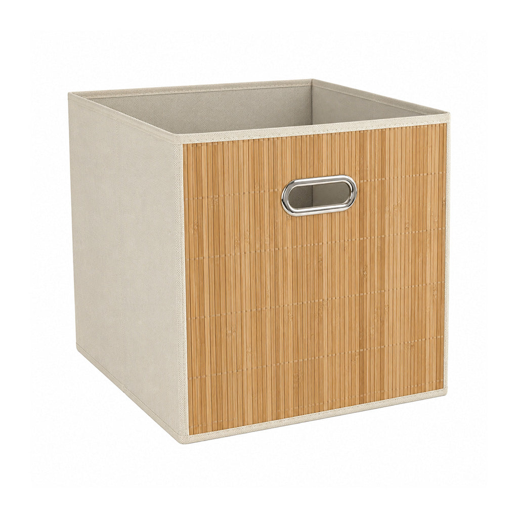 Bamboo Foldable Storage Box - 30 x 30cm - BuyAbility