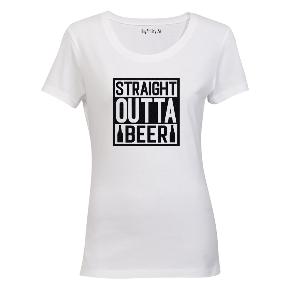 Straight Outta Beer - Ladies - T-Shirt