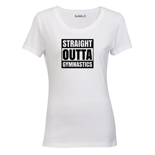 Straight Outta Gymnastics - Ladies - T-Shirt - BuyAbility South Africa