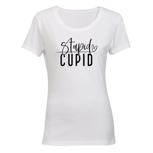 Stupid Cupid - Valentine - Ladies - T-Shirt - BuyAbility South Africa
