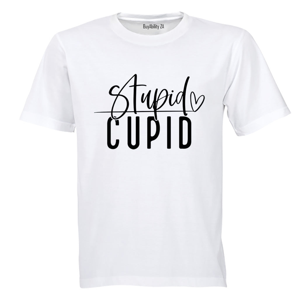 Stupid Cupid - Valentine - Adults - T-Shirt