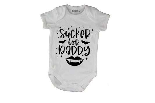 Sucker for Daddy - Halloween - Baby Grow