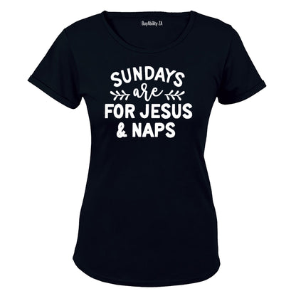 Sundays are for Jesus & Naps - Ladies - T-Shirt