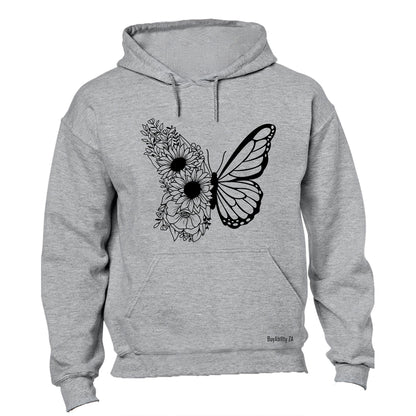 Sunflower Butterfly - Hoodie - BuyAbility South Africa