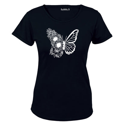 Sunflower Butterfly - Ladies - T-Shirt - BuyAbility South Africa