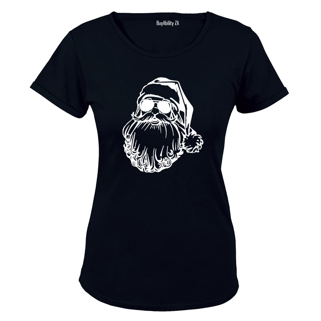 Sunglasses Christmas Santa - Ladies - T-Shirt