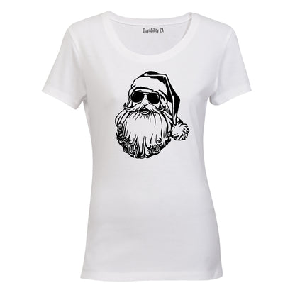 Sunglasses Christmas Santa - Ladies - T-Shirt
