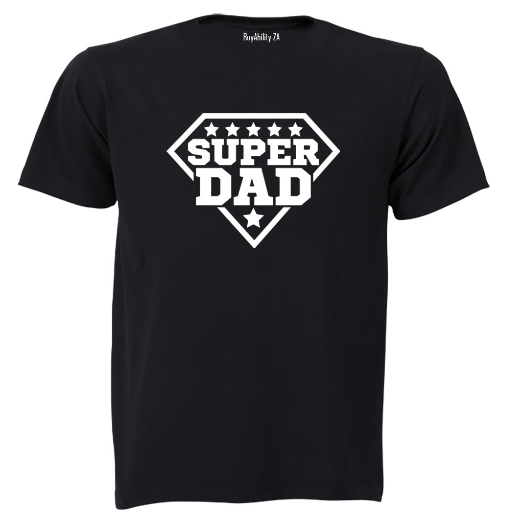 Super Dad - Stars - Adults - T-Shirt - BuyAbility South Africa