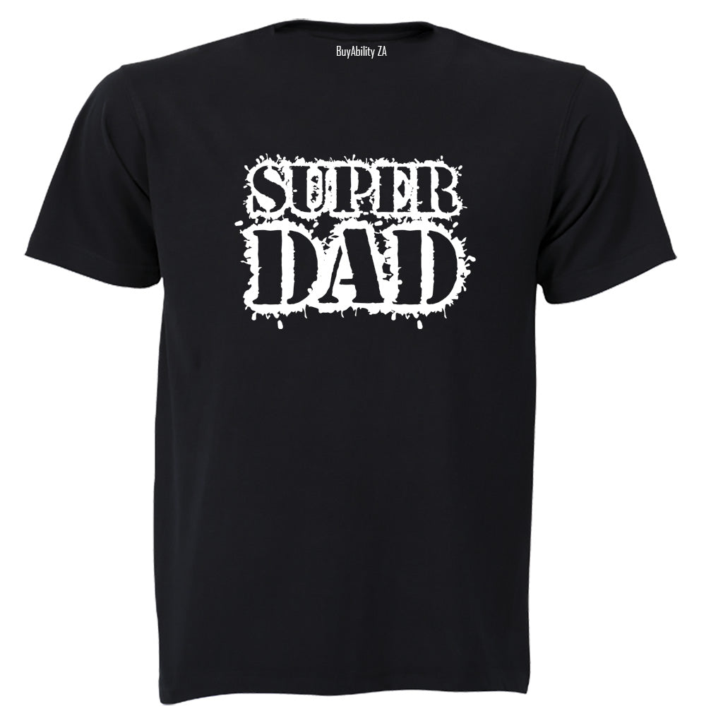 Super Dad - Stencil - Adults - T-Shirt - BuyAbility South Africa